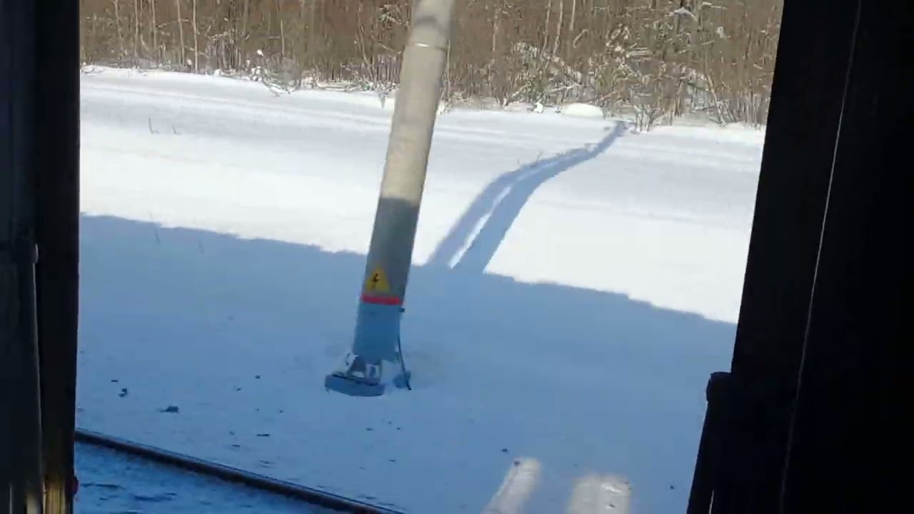 Как я еду на электричке с открытыми дверями