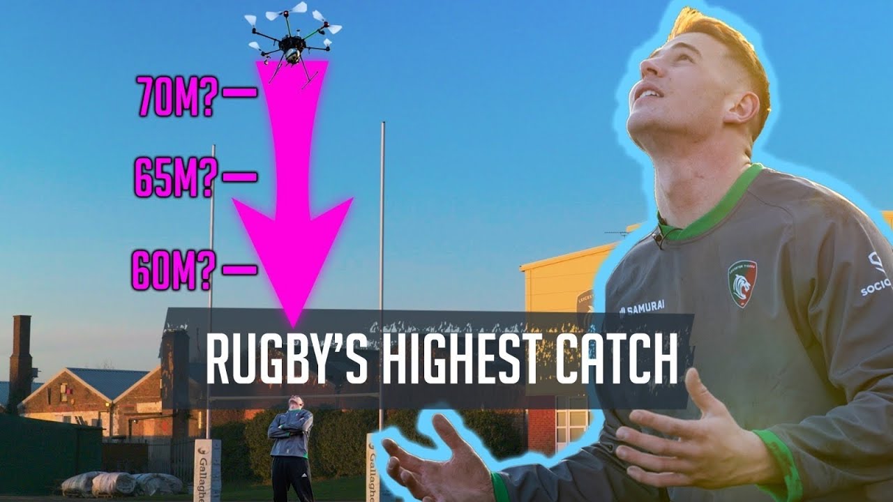 Freddie Steward attempts the World Record Highest Catch!