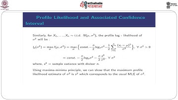 Profile Likelihood and Associated Confidence Interval