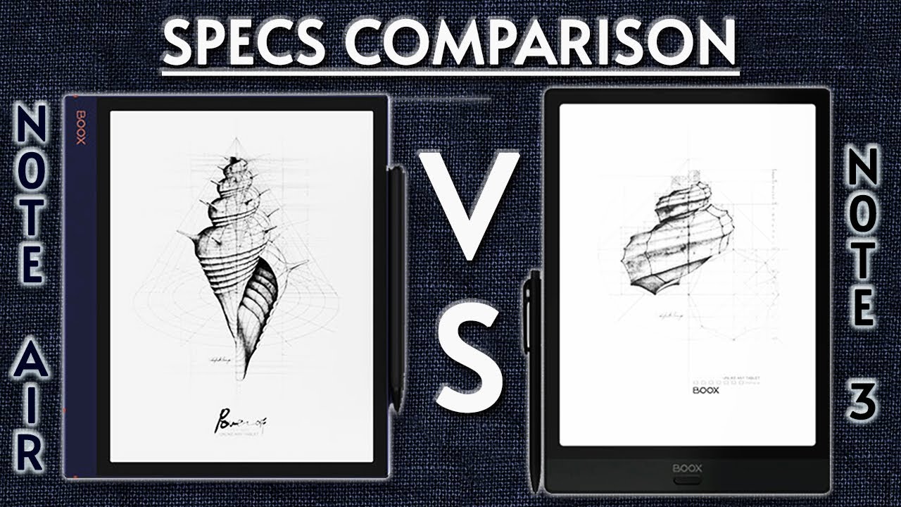 Quick Comparison: Boox Note 3 vs Note Air 