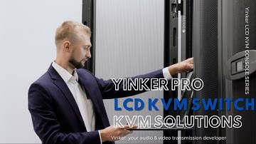 17 inch LCD KVM Console, Yinker LCD KVM switch Series 8 &16 Port