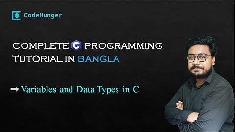 2-3 Variables and Data Types in C