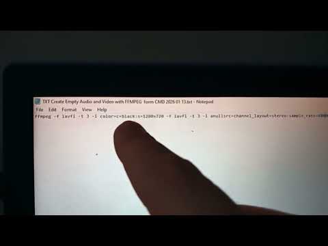 Create Empty Audio and Video in Python, Reg. LNSYHGBN