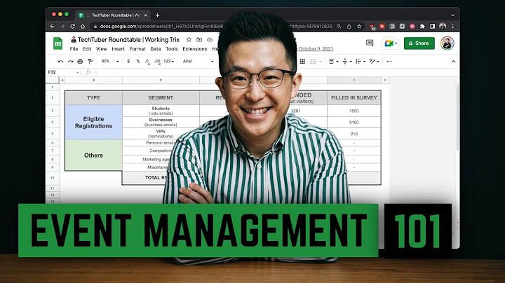 Intro to Event Planning & Management (with Google Sheets)