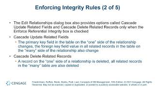 IST140C: Module 4.4 - Enforcing Integrity Rule