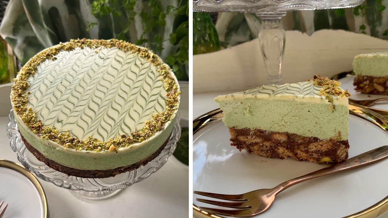 Egyszerű Pisztáciás Kekszszalámi Torta Sütés nélkül, Cukor és Fehérliszt mentesen
