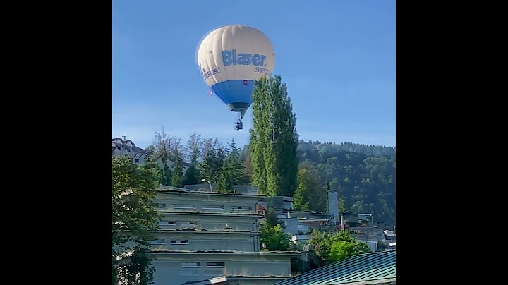 Landung Heissluftballon in Ebikon
