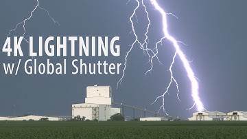 4K Lightning - Stock Storm Footage w/ Global Shutter