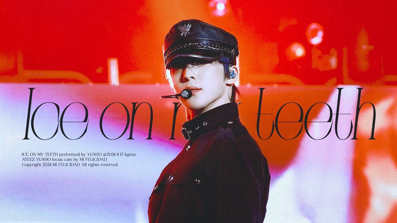 241117 [KGMA] ‪ATEEZ - ‬ICE ON MY TEETH (YUNHO focus FANCAM 4K) 아온마티 윤호 직캠