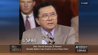 30th Anniversary: 1987 Iran-Contra Hearings - Sen. Daniel Inouye on Col. North