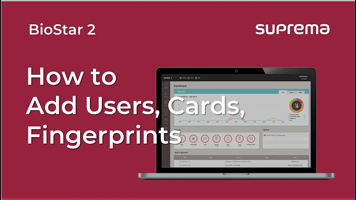 [BioStar 2] Tutorial: How to Add Users, Cards, and Fingerprints l Suprema