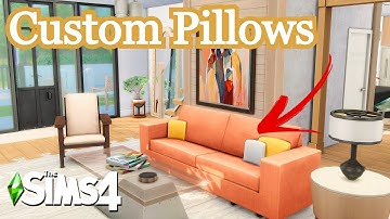 Custom BASE GAME Decorative Pillows: Sims 4 Quick Tips Build Tutorial and Hacks #Shorts #Shorts30