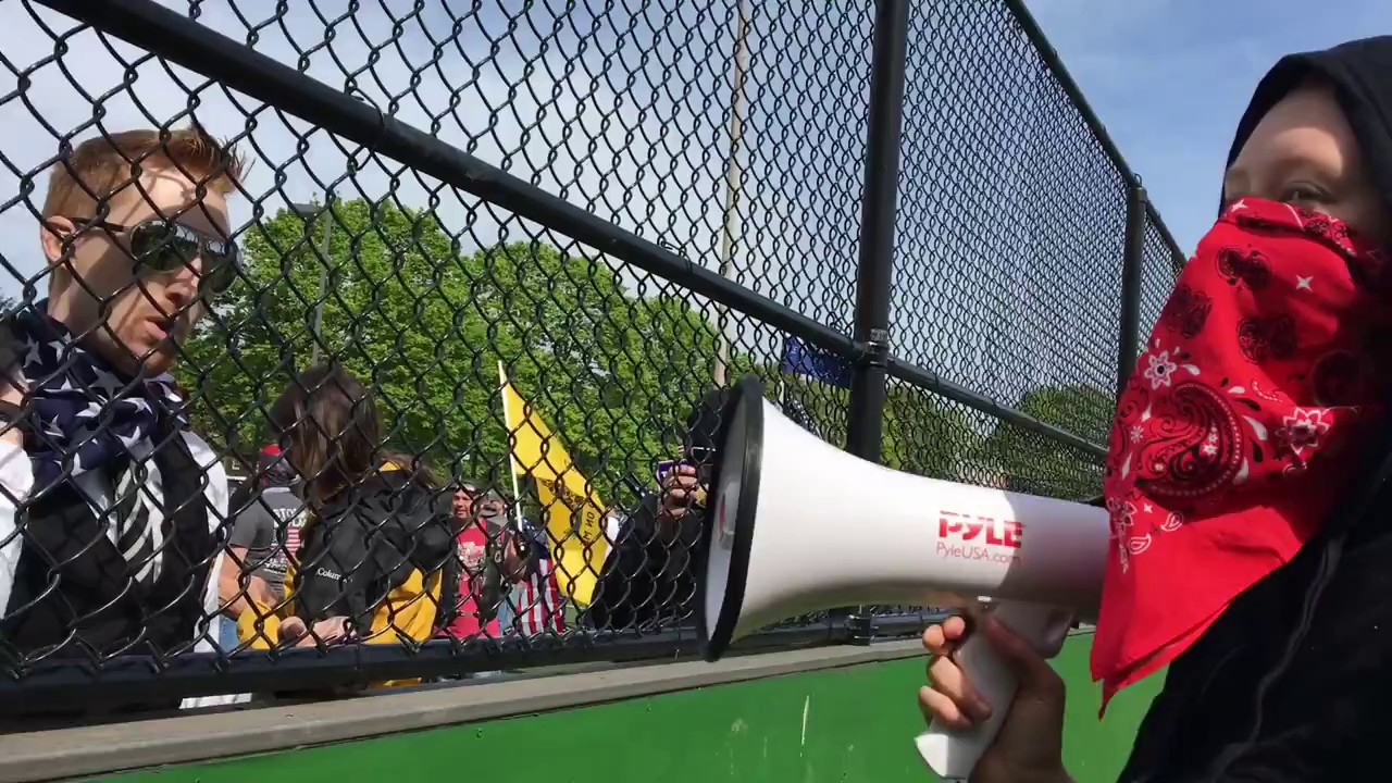ANTIFA girl is curious about my footage?