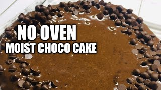 No Oven - Moist Chocolate Cake