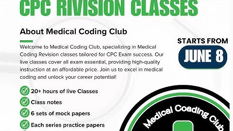 Trigger point injections CPT codes explained in CPC Revision Classes || enrol now for June batch