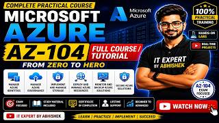 Microsoft Azure AZ-104 Full Course 2026 | Complete Tutorial for Beginners to Advanced