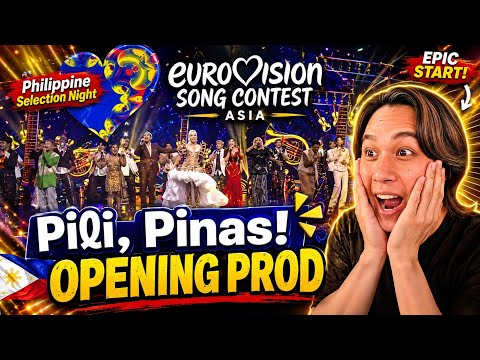 EUROVISION ASIA Philippines Selection Night Opening Prod "Mabuhay Ang Musikang Pilipino" REACTION