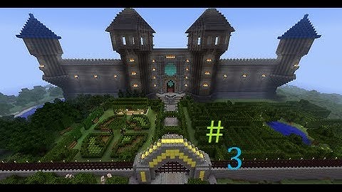 minecraft lets build medieval village #3 castle part 1