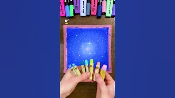 I draw a swirl of fantastic clouds 😍✍️ My easy technique 🖍️ #drawingtutorial #oilpastels #clouds