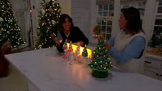 Mr. Christmas Set of 2 Nostalgic Ceramic Tree Night Lights on QVC screenshot 5