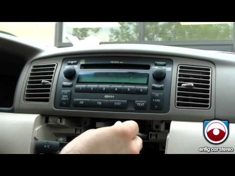 Radio Removal Toyota Corolla 2003 2008 Youtube