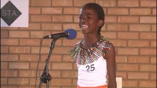 Young South African poet representing her roots