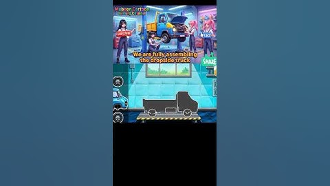 Two beautiful girls 😍 are fully assembling the dropside truck 🚛 #shorts #games #gokids! #truck #ai