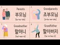 Mustknow korean family vocabularies for beginners topik or eps topik