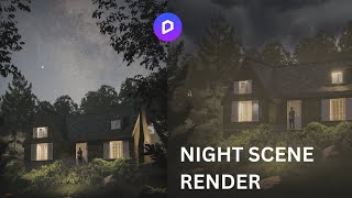 D5 Render Night Scene Tutorial + Photoshop Post Production | Ultra Realistic Night Rendering