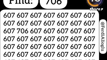 Put your visual perception to the test: Seek and Spot 706 in under 30 sec. #seek #spot #puzzlegame