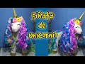 como hacer una piñata de unicornio  / con decoracion efecto azúcar