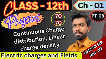 continuous charge distribution | 12 physics chapter 1 |Electric charge and fields #mpboardphysics