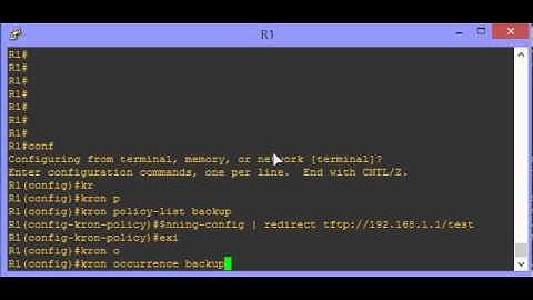 Command scheduling in CISCO IOS using KRON