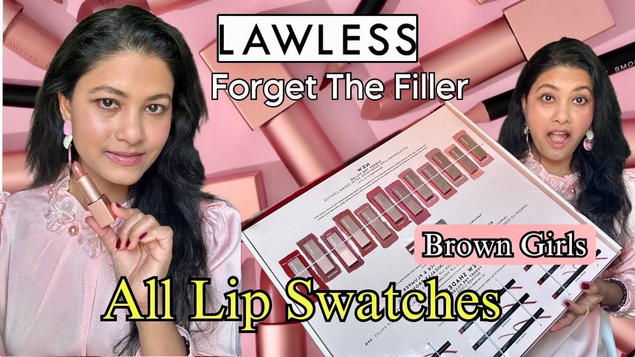 Forget the Filler Lip-Plumping Line-Smoothing Satin Cream Lipstick -  LAWLESS