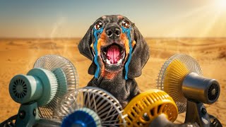 Dachshund vs The Sun: A Comedy Of Cooling Tips!