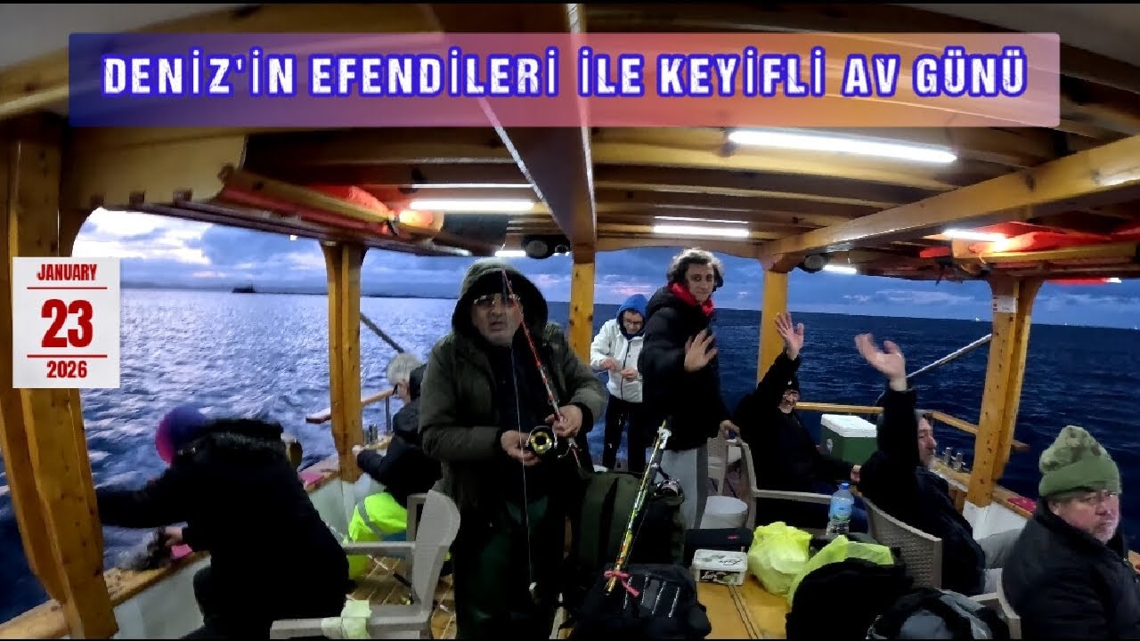 Deniz'in efendileri ile bereketli av günü