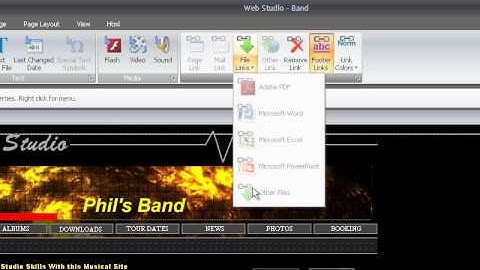 WebstudioTV: Insert Tab - Links Group