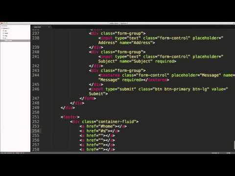 Responsive Web Development with Bootstrap 3 Course. #11- Footer
