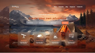Build a Stunning Responsive Camping Website | HTML, CSS & JavaScript Tutorial