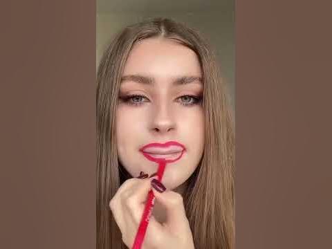 КАК УВЕЛИЧИТЬ ГУБЫ ЗА 1 МИНУТУ,МАКИЯЖ ДЛЯ ТОНКИХ ГУБ - YouTube