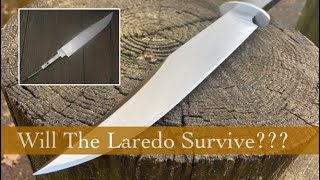 Cold Steel 3v Laredo Cable Tang/Handle Construction Test: Oak Chop