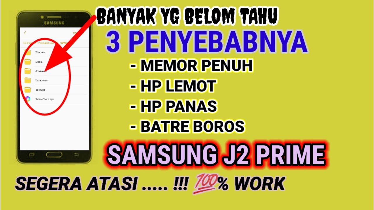 Cara hapus file sampah Samsung J2 prime YouTube