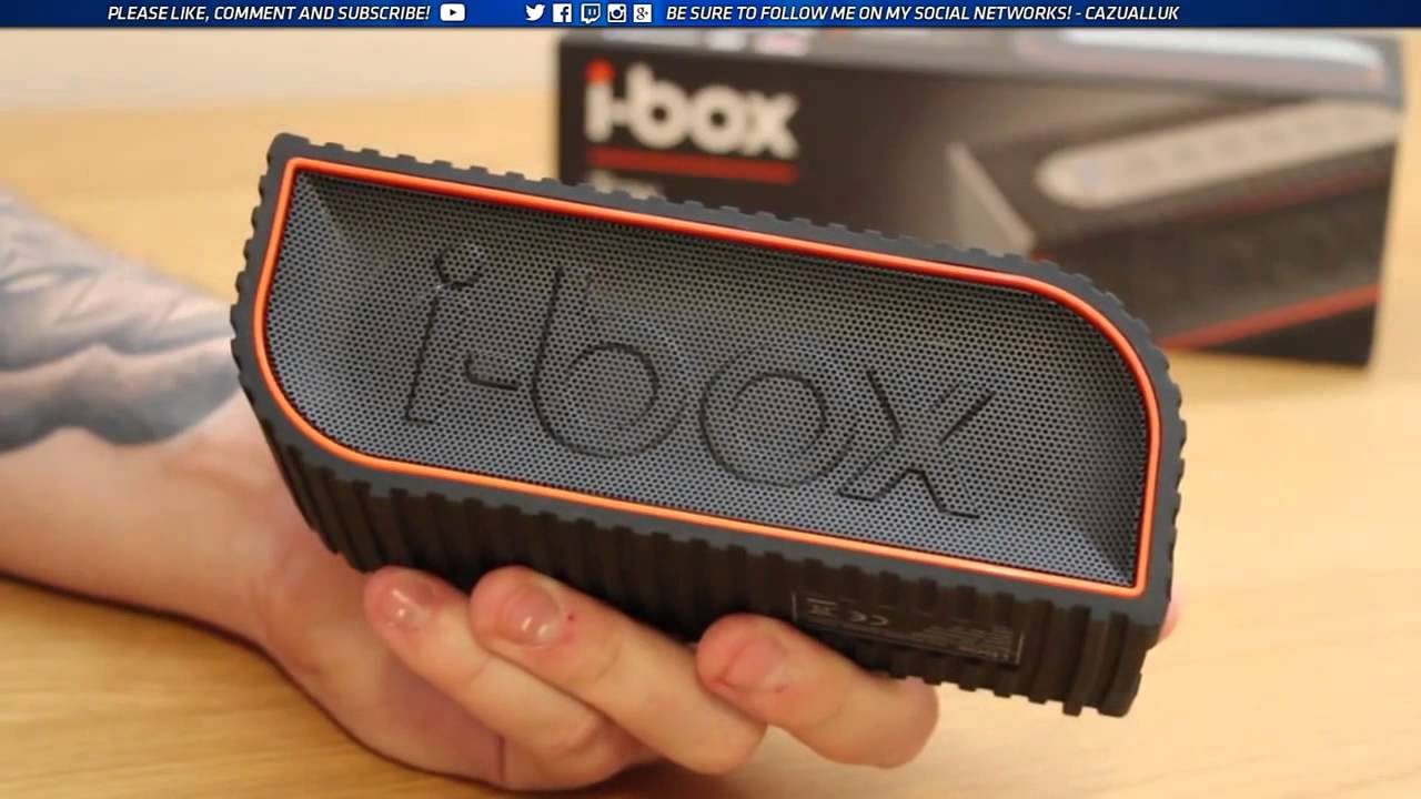 Ibox Audio i Box Trax Portable Bluetooth Speaker with NFC Unboxing - YouTube