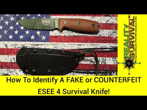 I GOT SCAMMED -  How To ID A FAKE ESEE 4 Survival Knife