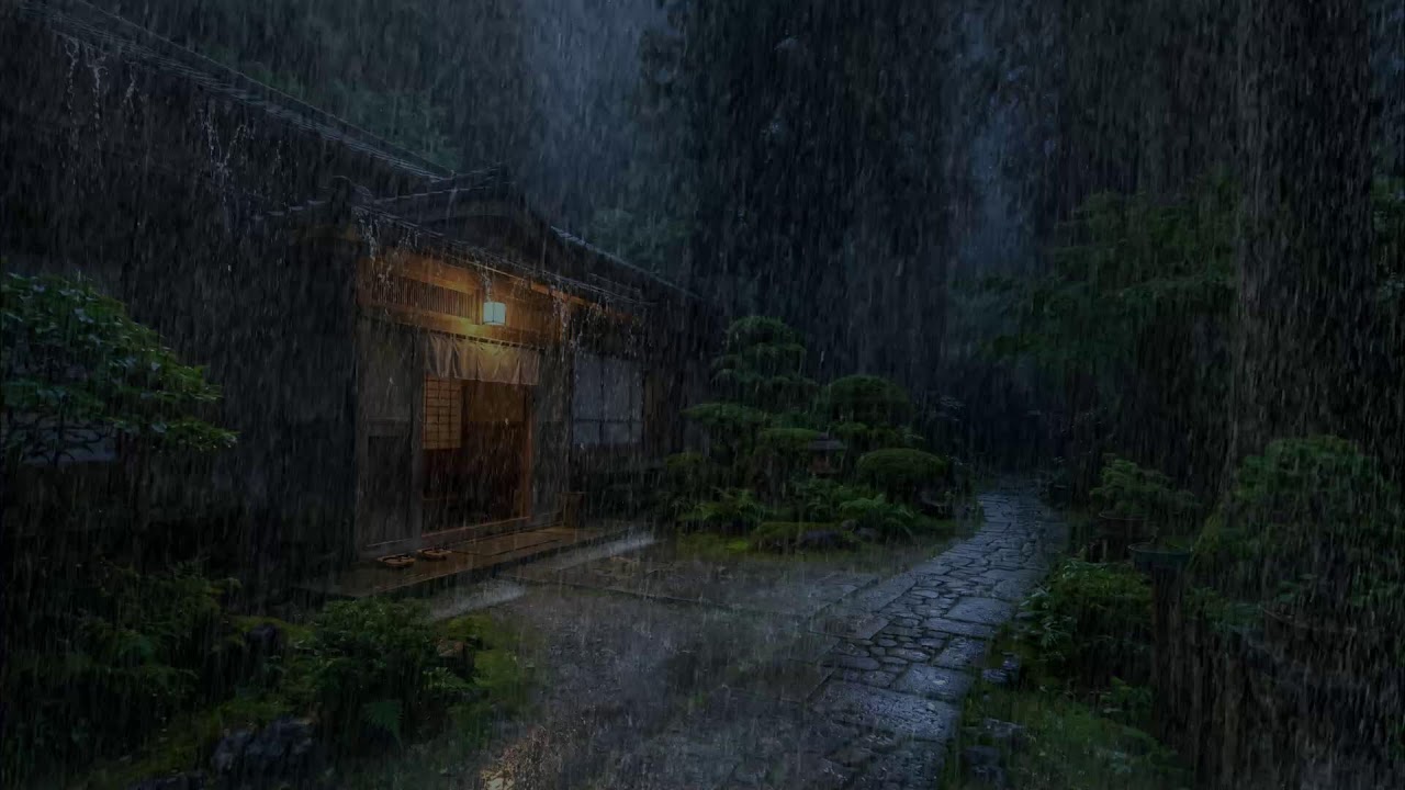 Rain Falling on Metal Roof – Sleep Relaxation for Stress Relief and Deep Peace