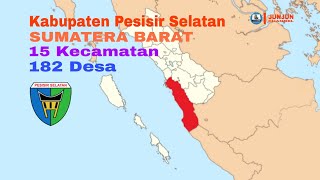 Kabupaten Pesisir Selatan, Sumatera Barat, 15 Kecamatan, 182 Desa @JunJunChannel 