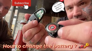 How to change the battery in a MCLAREN key 🏎🔑