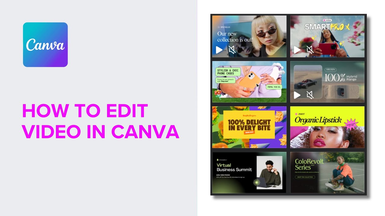Canva - How to Edit Video in Canva - YouTube
