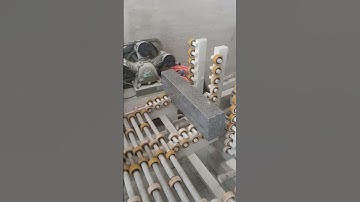 High speed curbstone edge chamfering and grinding machine