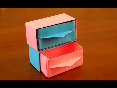 Оригами из бумаги комод